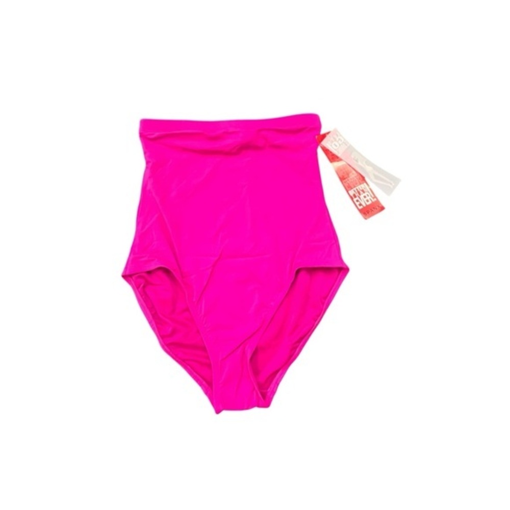 NWT Spanx‎ Let's Go Slimming Shapewear Swim Hi-Rise Bottoms Berry Size 8 Resort
